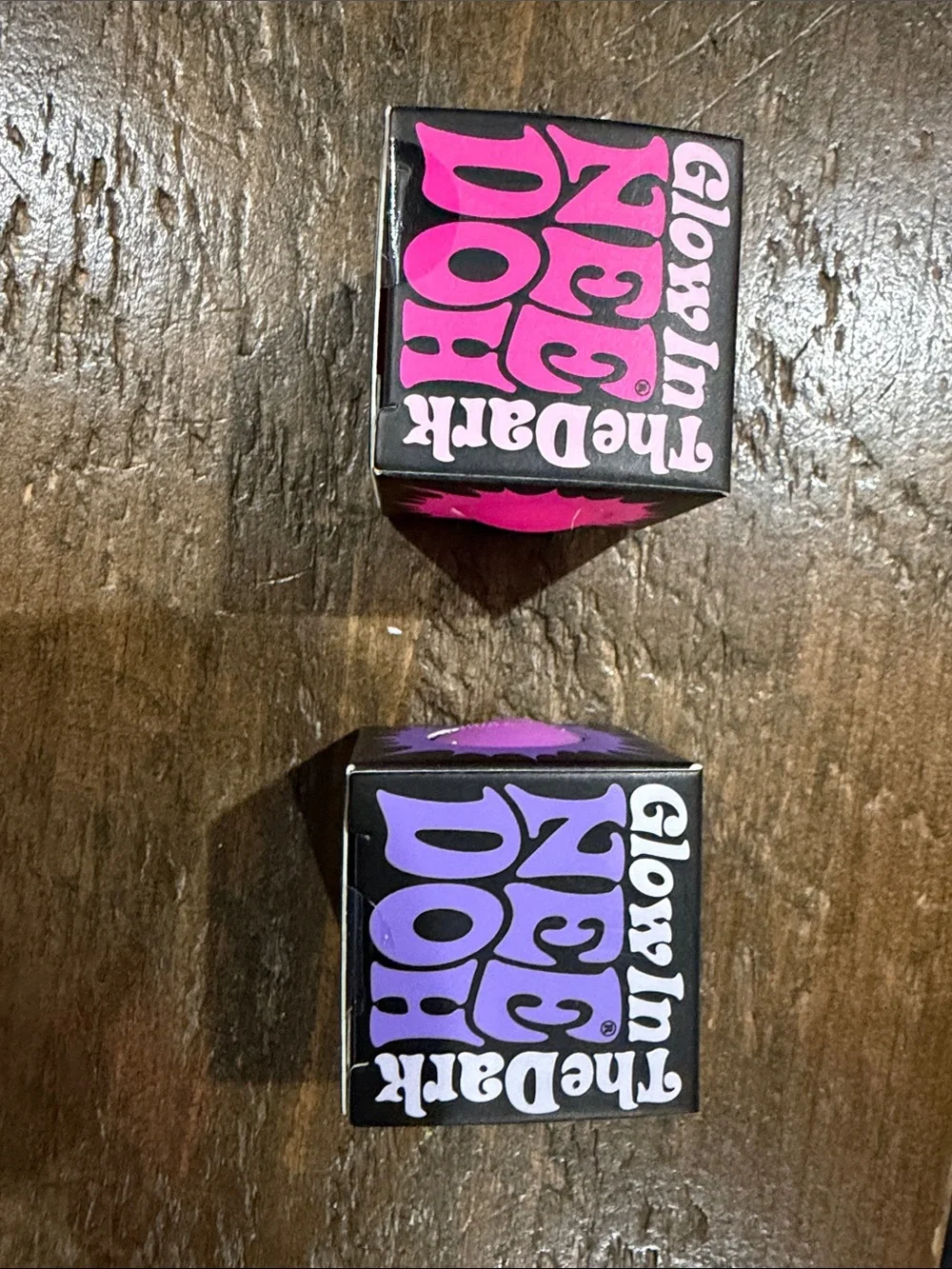 Authentic Needoh The Dark Glow-In Toy - Purple or pink $9 a piece